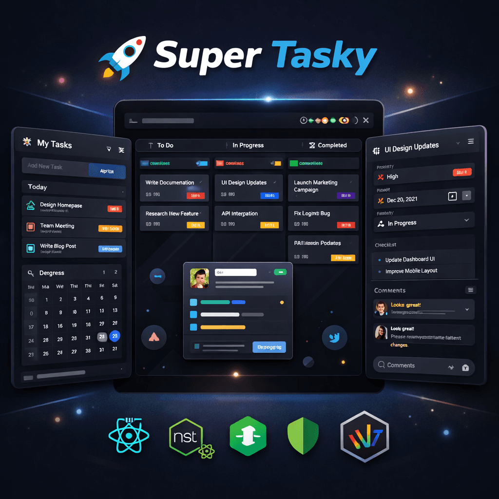 Super Tasky – Advanced Task & Productivity Management System